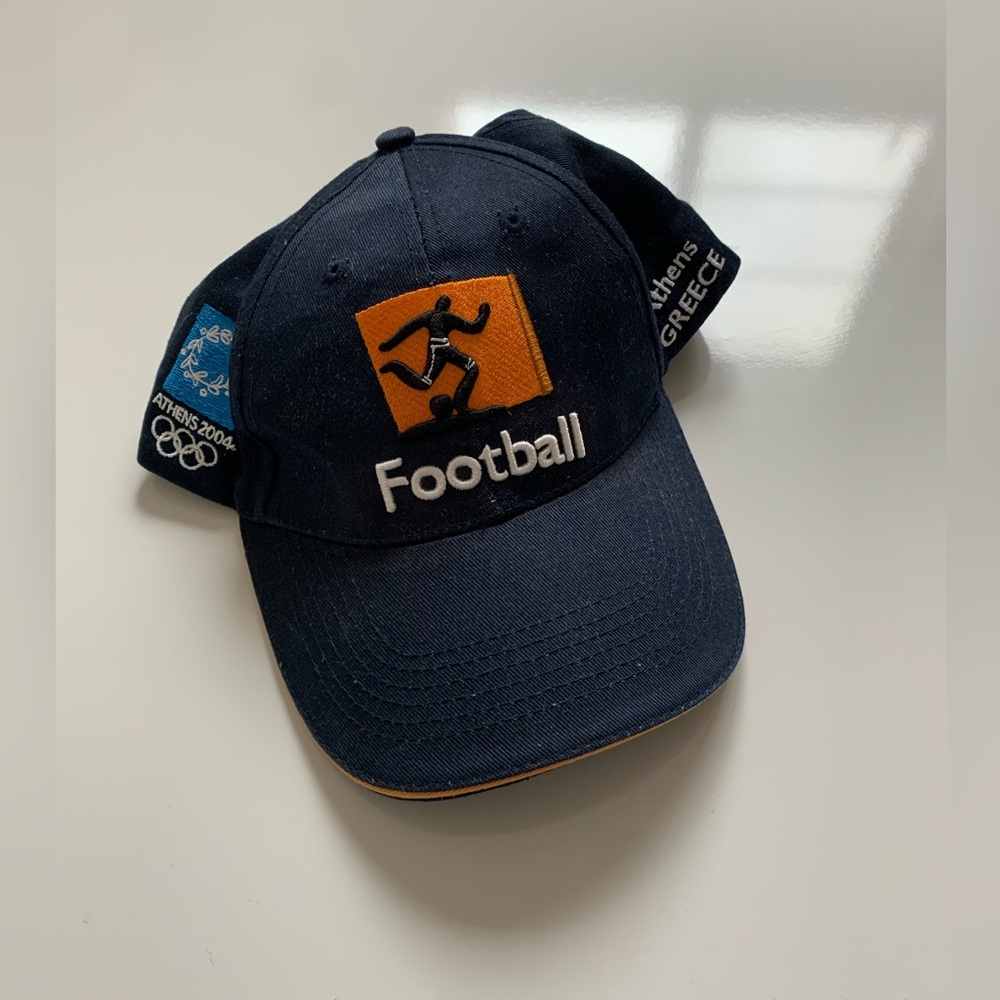 2004 Athens Olympics Official Licensed Football Hat Cap - Navy Blue‎